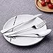 40 Piece Silverware Set, Stainless Steel Flatware Set Anti-Scald Cutlery Set for 8 by HIPPIH, Mirror Polished Utensils Set, Dishwasher Safe(sliver)