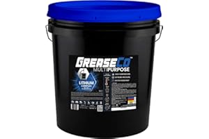 GREASECO Wheel Bearing Grease Pail | Lithium Complex | High Temp EP | CV Joint | Axle | Automotive | Tractor | Truck | Ball Joint | Marine Boat | Gear | Heavy Duty | Blue | 35 LB Bucket | NLGI 2 | MultiPurpose