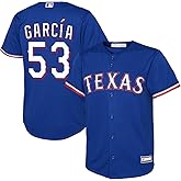 Outerstuff Adolis Garcia Texas Rangers MLB Kids Youth 8-20 Blue Alternate Player Jersey