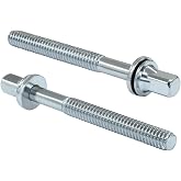 Piutouyar 12 Pcs Drum Tight Screw Tension Rods, M5 x 50 mm | Stainless Steel Drum Kit Screw Set Hardware Instrument Replacement Accessory