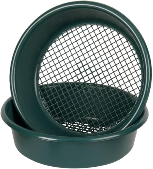 UK SALES STORE Pack Of 2 Large Plastic Round Garden Sieve Riddle