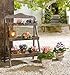 Foldable Wooden Plant Stands for Indoor Outdoor or Greenhouse, Three Shelvesthumb 1