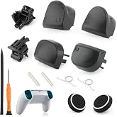 Set for PS5 L1 R1 L2 R2 Trigger Buttons Replacement for PlayStation 5 PS5 BDM-010 Shoulder Buttons with Springs/Trigger Frames/ Shaft Accessories Repair Tools
