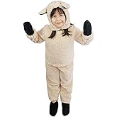 COORALLY Toddlers Boy Girl Wooly Sheep Costume Little Lamb Costume for Kids Halloween Christmas Outfits