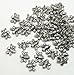 Rockin Beads Brand, 48 Antiqued Silver Plated Casted Bee Beads 14x12mm with 1mm Hole Zinc Metal Spacers