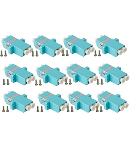 LC-LC Duplex Fiber Optic Coupler - Female To Female Adapter For Singlemode & Multimode Cables