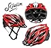 Sefulim Specialized Cycle Helmet Adult Racing Bike Cycling Helmets by Adjustable Size for Girls Boys Spectacle-wearers Matte Red (Large)