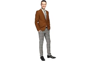 ELINA FASHION Men's Plaid Checked Blazer 2 Button Jacket Regular Long Sleeve Daily Fit Suit Business Lightweight Casual Sport Coat
