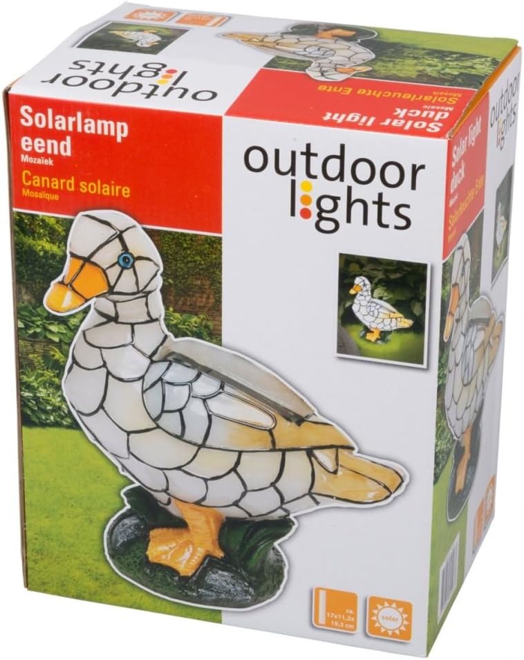 Mosaic Duck Solar Light Outdoor Garden Decorative Ornament