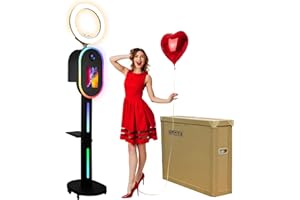 ZLPOWER Photo Booth for iPad 10.2" 10.5" 10.9" 11" 12.9" and for Camera Dualuse Photobooth Machine Selfie Station Stand APP C