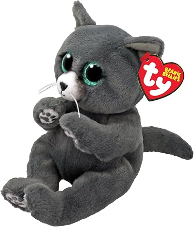 TY Beanie Bellies Binx Russian Blue Cat Plush 15cm Toy