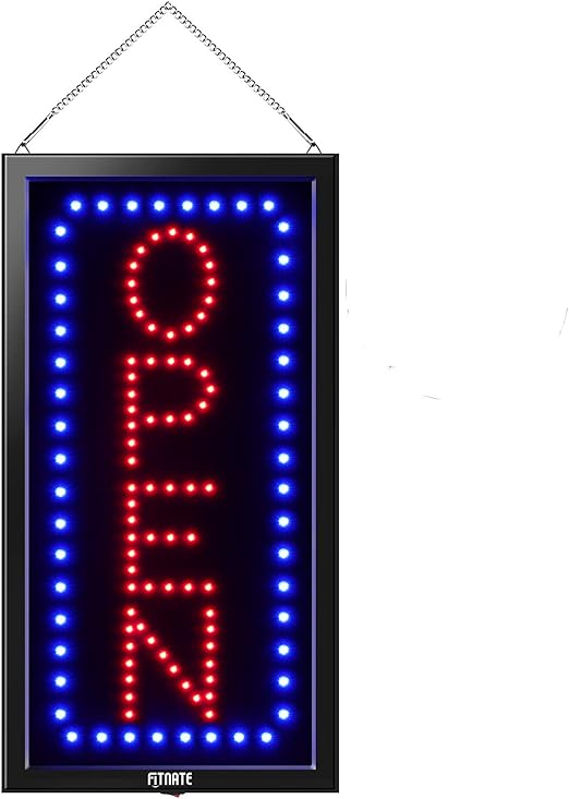 LED Open Sign,FITNATE 19x10" Business Open Sign Advertisement Board