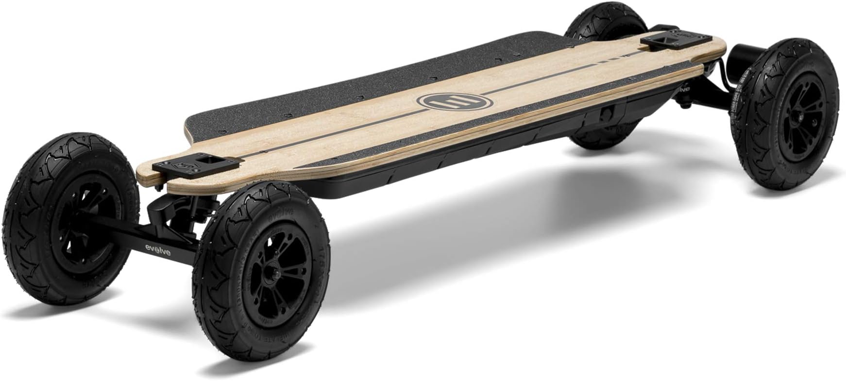 Evolve Skateboards - Electric Bamboo GTR All-Terrain Longboard, 22 MPH, 18.5 Mile Range - Digital LCD Screen with Remote Control