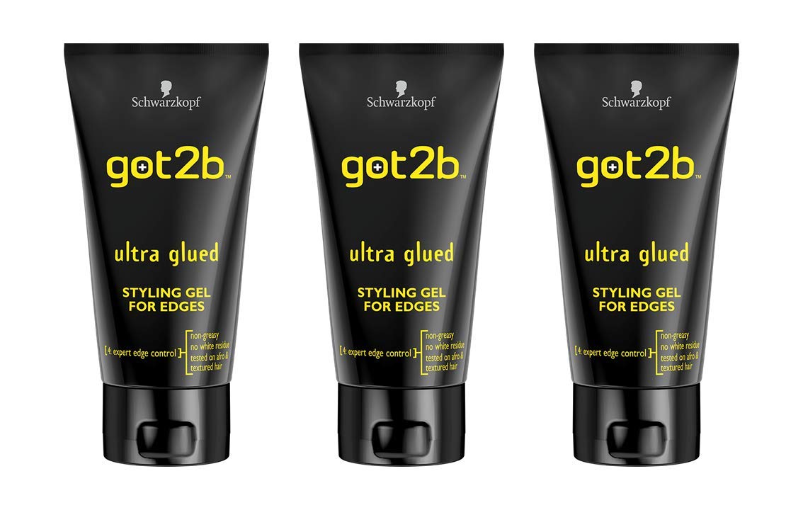Schwarzkopf got2b Ultra Glued Styling Gel for Edges, 150 ml, Pack of 3