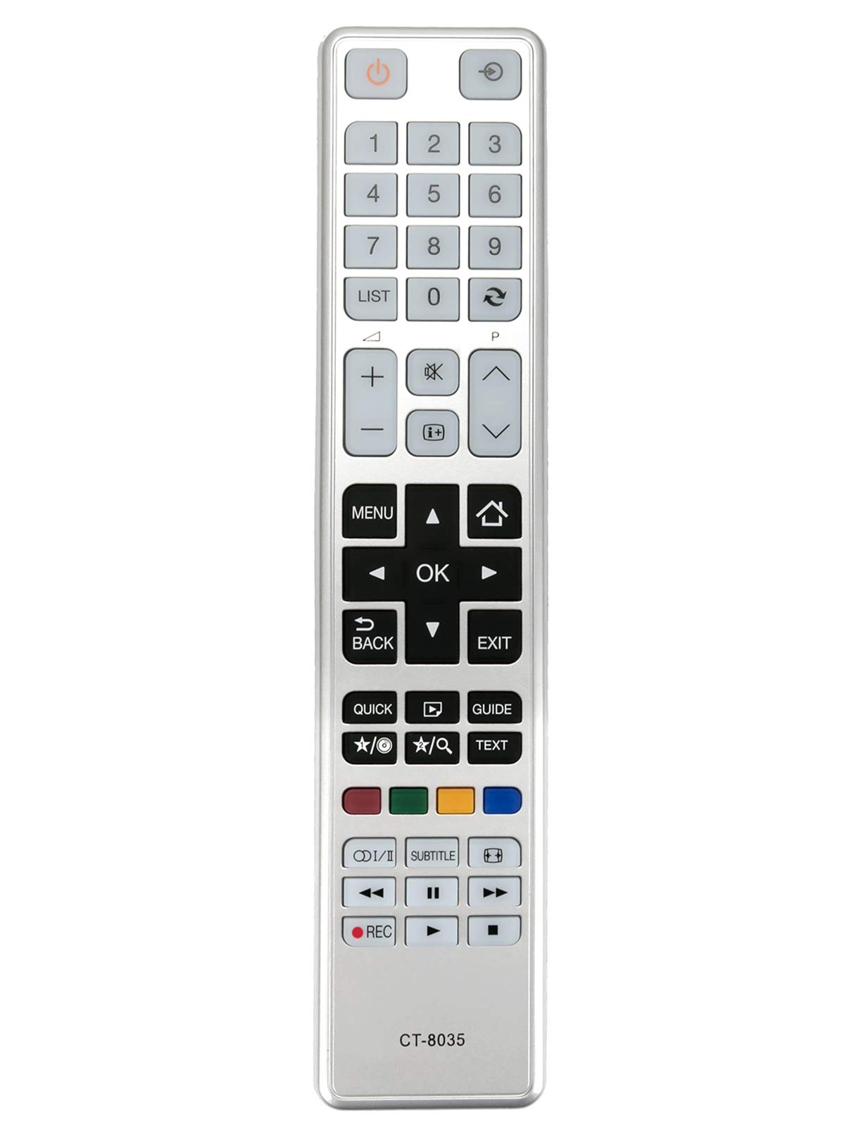 VINABTY CT-8035 Replacement Remote Fit for Toshiba TV 32L3433DG 32W3433DG 40L3433DG 48L3433DG 48W3433DG 32L3441DG 32W3441DG 40L3441DG 40W3441DG 48L3441DG 48W3441DG 32W3443DG 40L3443DG 40W3443DG