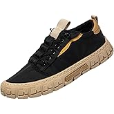 Men's Breathable Canvas Fashion Sneaker,Comfy Non-Slip Outdoor Travel Hiking Jogging Skateboarding Casual Shoes