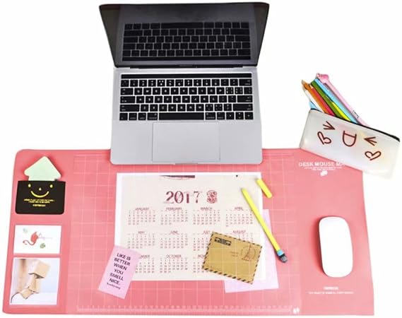 Amazon デスクマット 透明 パソコン つや消し 大判マウスパッド ノートマット 抗菌加工 仕事 工作マット 収納可能 整理整頓 裏面滑り止め 傷防止 4色 デスクマット 文房具 オフィス用品