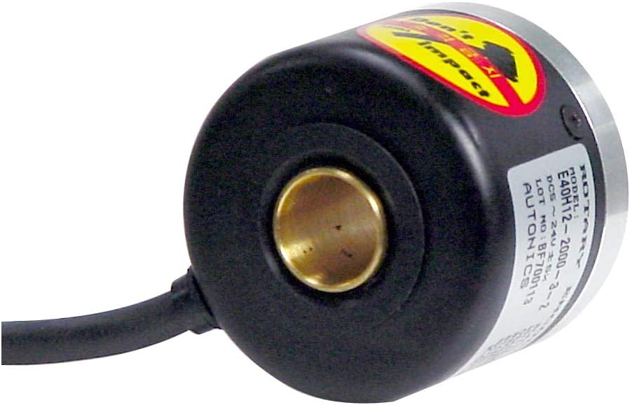 Autonics Encoder, Incremental, 40mm, 8mm Hollow Shaft, 2000 PPR, A,A/,B,B/,Z,Z/Line driver output, 5 VDC E40H8-2000-6-L-5