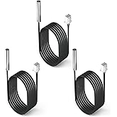 DROK 10K Temperature Sensor Probe 3pcs, 1 Meter Waterproof Temp Sensor Probe, Stainless Steel 3950 NTC Temp Sensor Probe, Dig