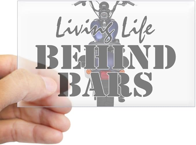 Amazon.com: CafePress Living Life Behind Bars Rectangle Bumper Sticker ...