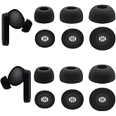 Klowcok Replacement Ear Tips for CMF Buds 2a/ Buds Pro 2/ Buds 2 Plus 2025 | Earbuds Tips Compatible with CMF Buds / Buds 2, Soft Silicone Eartips, 6 Pairs (S/M/L) Black