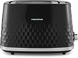 Morphy Richards Hive 2 Slice Toaster Black 850W Variable Browning