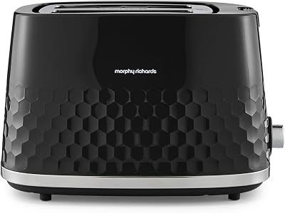 Morphy Richards Hive 2 Slice Toaster Black 850W Variable Browning