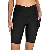 Cagola Swim Shorts Women High Waisted Tummy Control Board Shorts Bathing Suit Shorts Swimsuit Bottoms 7"/9" Inseam