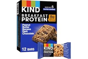 Kind, Bar Protein Breakfast Peanut Butter Banana Dark Chocolate 6 Count, 10.58 Ounce
