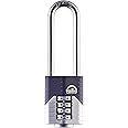 Henry Squire Vulcan 4 Wheel Long Shackle Combination Padlock, 1.5" (Length)