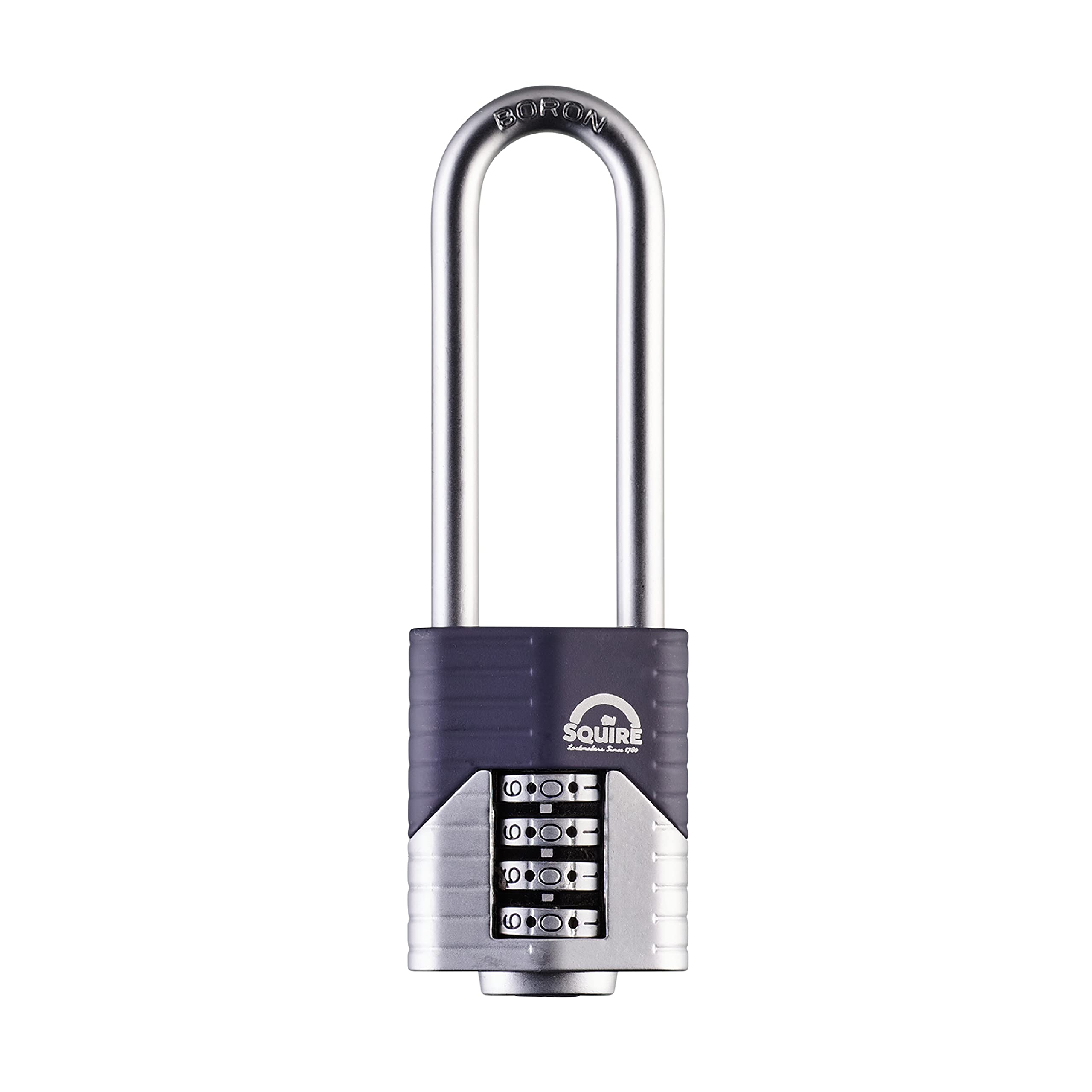 Henry Squire Vulcan 4 Wheel Long Shackle Combination Padlock, 40 mm (Length)