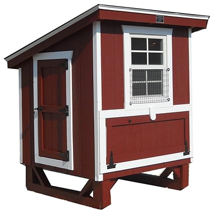 Amazoncom Horizon Structures Mini 2 Chicken Coop Kit Red With