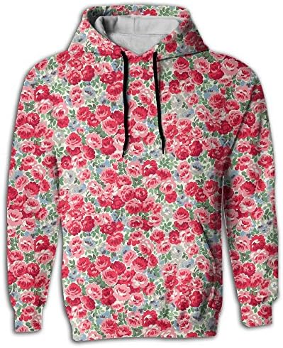 BRIMMING With Cheerful Little Roses BTS Sweatshirt Mens Guys Vintage Drawstring Navy Hoodie