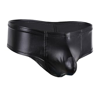 CHICTRY Herren Unterwäsche Unterhosen Slips Sportslips Briefs aus Wetlook Materail Reizwäsche Lingerie Tanga M-XXL
