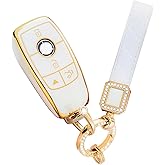 LCWPJWWS for Mercedes Benz Key Fob Cover,Soft TPU 360 Degree Protection for 2019-2021 A-Class C-Class G-Class,2018-2021 S-Class,2017-2021 E-Class Car Key Shell Case