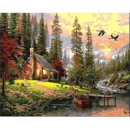 Amazon Com Diy Oil Painting Paint By Number Hand Paintworks