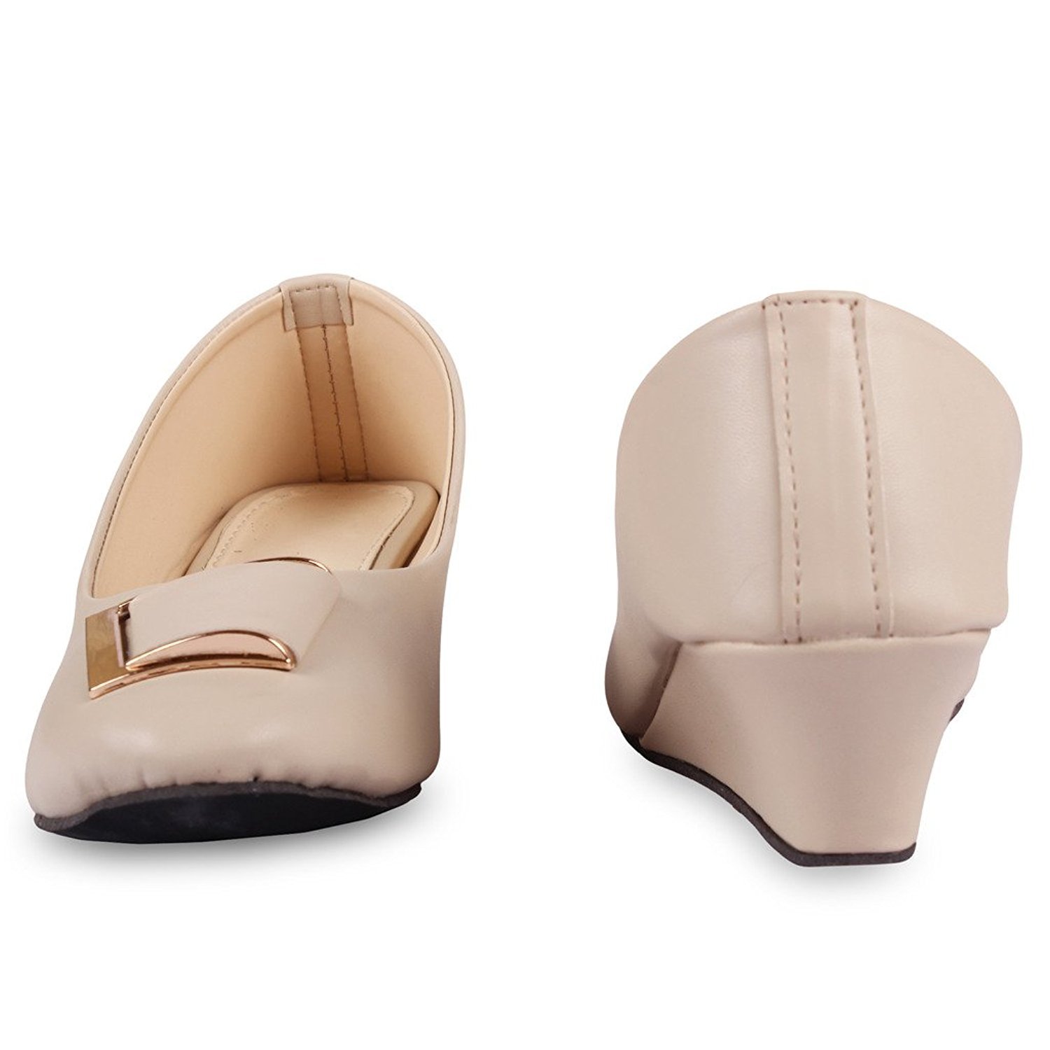 rgk's women's felt artificial leather ballerinas