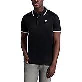 Karl Lagerfeld Mens Collared Short Sleeve Karl Graphic Polo