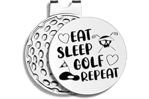 Pishovi Funny Golf Ball Markers with Hat Clip, Men Golf Accessories, Birthday Retirement Golf Gifts for Dad, Husband, Grandpa, Golf Lover