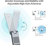 TP-Link AX1800 WiFi 6 USB Adapter Archer TX21UH Dual Band 5dBi Antenna WPA3 Win view 4