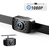 eRapta Backup Camera, AHD &amp; CVBS License Plate Rear/Front View Back Up Camera for Car/Truck/SUV/Pick up, IP69K Waterproof LED Universal Reverse Camera-AGQT01