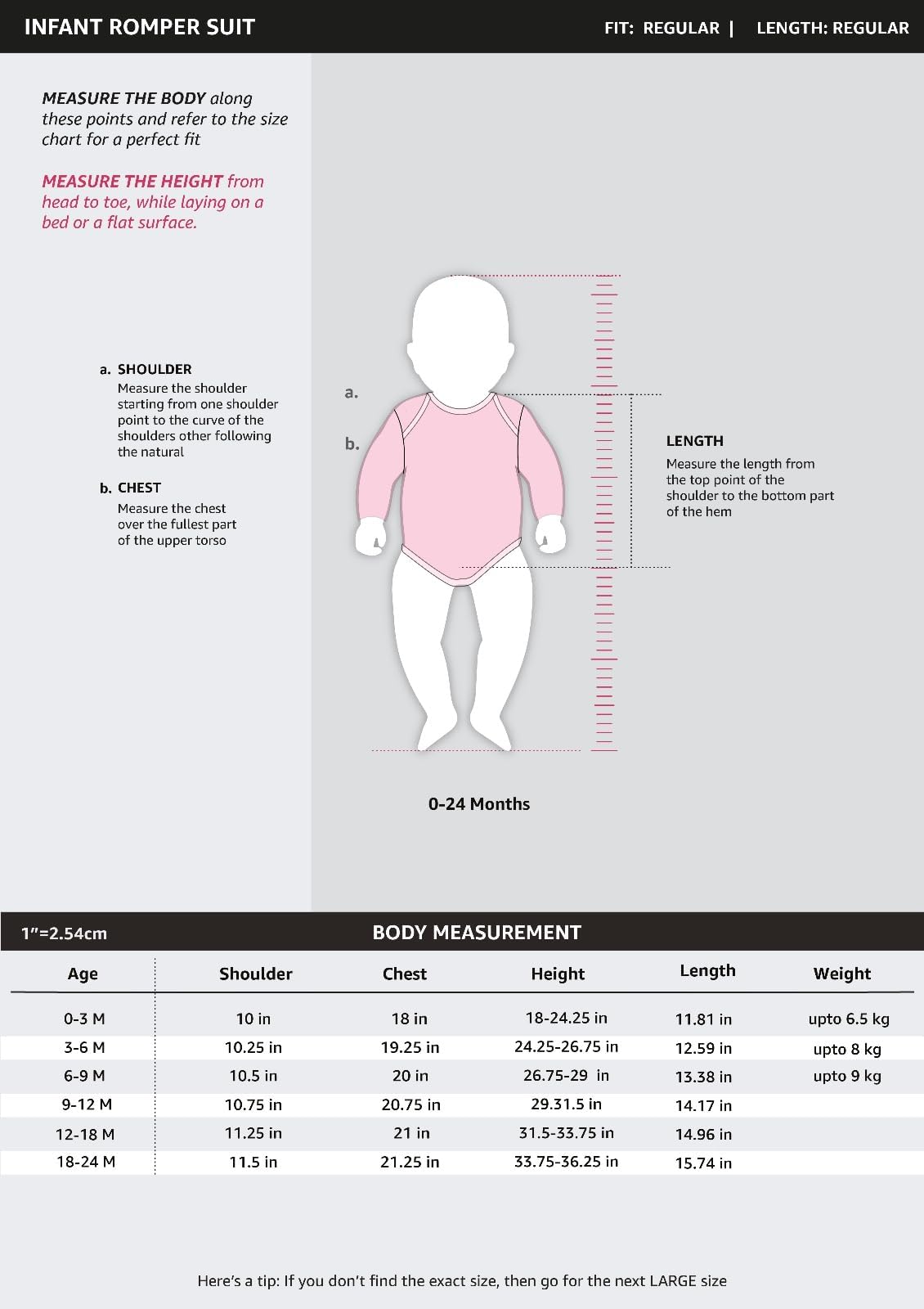 Amazon Brand - Jam & Honey Baby-Girl's Regular Romper Suits_SS22 - GROMPO3-LS_Multi 3_6-9 Months 4
