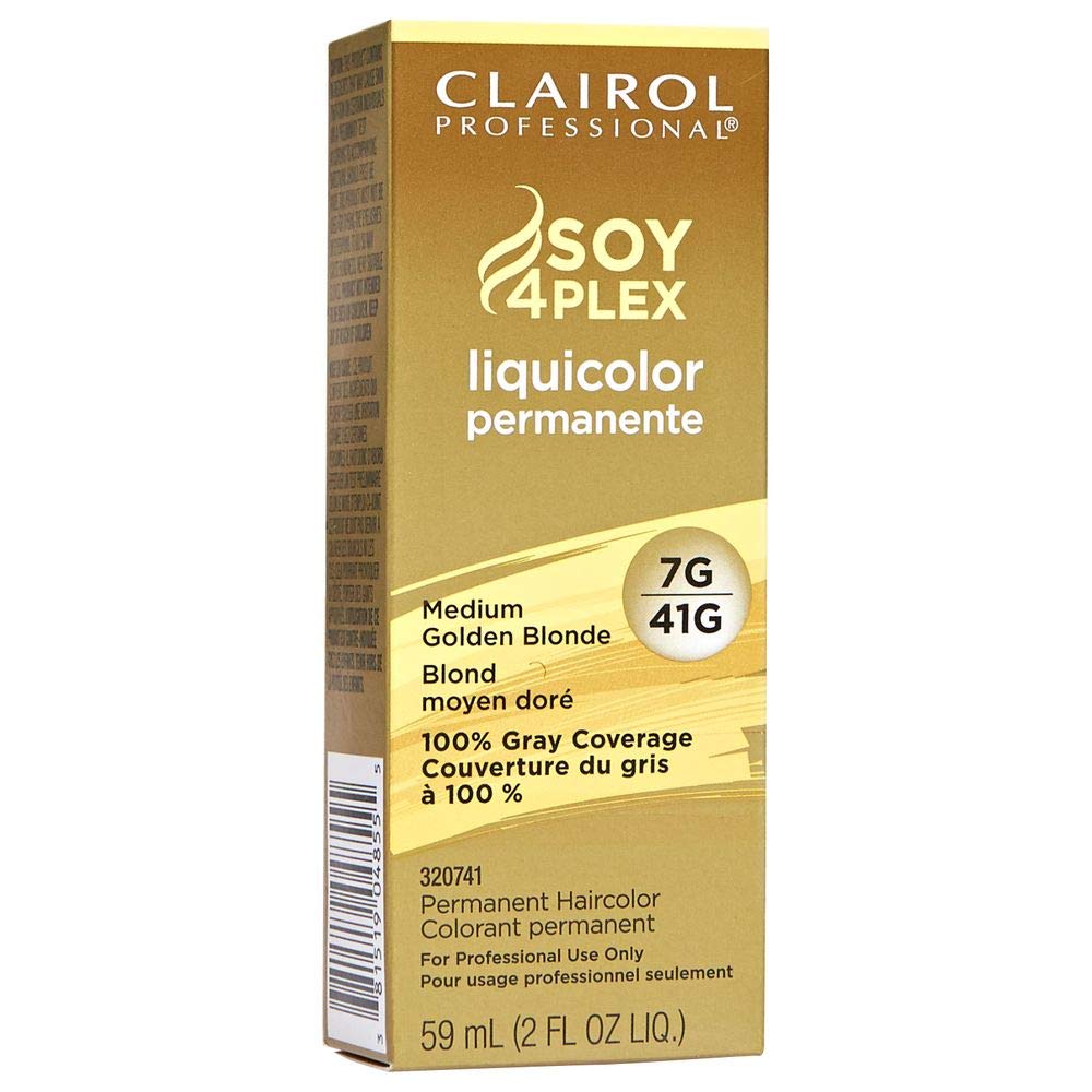 Clairol Professional Liquicolor 7G/41G Medium Golden Blonde, 2 oz
