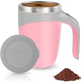 Automatic Magnetic Stirring Coffee Mug, Rotating Home Office Travel Mixing Cup，Funny Electric Stainless Steel Self Mixing Coffee Tumbler, Suitable for Coffee, Milk, Cocoa and Other Beverages