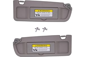 NHILES Tan Left &Right Side Sun Visor Compatible with Honda Civic 2006 2007 2008 2009 2010 2011 Replaces# 83230-SNA-A01ZE 83280-SNA-A01ZE