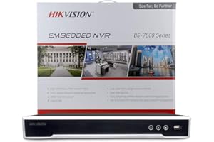 HIK-TECH US 4K 8-Channel PoE Network Video Recorder NVR, Embedded Plug & Play DS-7608NI-I2/8P(2021 New Version)