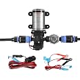 GASLAND 12V Water Pump Kit, 1.6 GPM Camper Water Pressure Pump with Pressure Switch, 65 PSI Self Priming Diaphragm Pump for C
