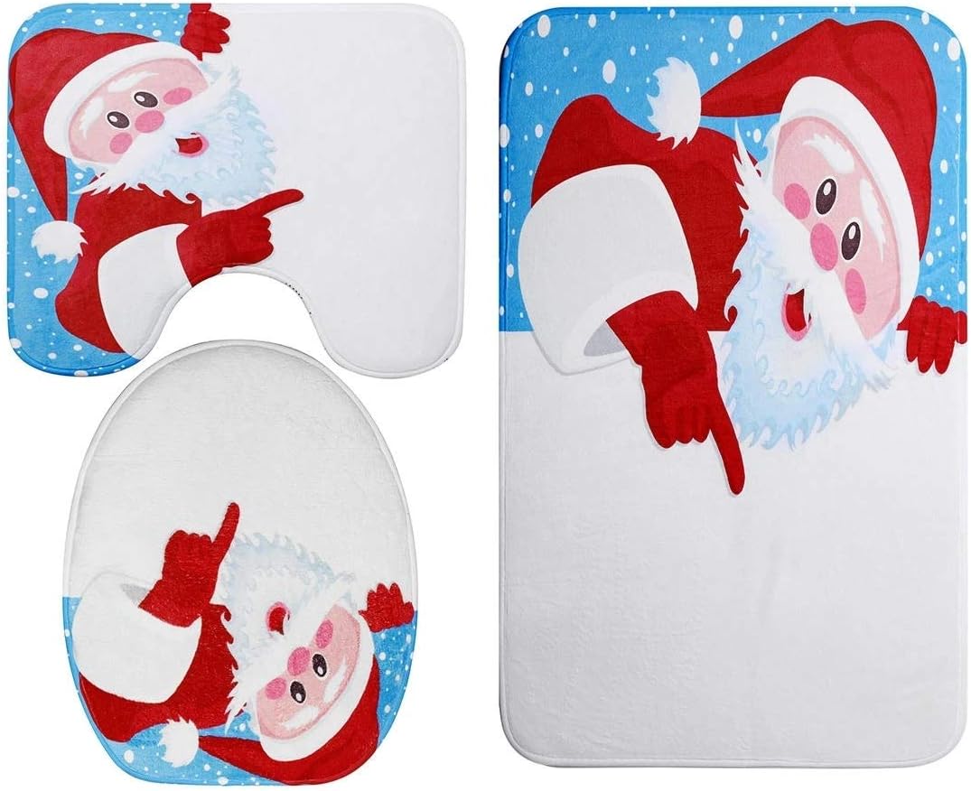 Alfombra de baño Set Alfombra de baño + Cortina de Ducha Set 3 Piezas