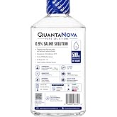 0.9% Normal Saline Solution 500 mL, ISO/IEC 17025 Lab Tested, Lab Use Only | USA Made, Batch Tested Labs, 0.2 Micron Filtered, USP Sodium Chloride