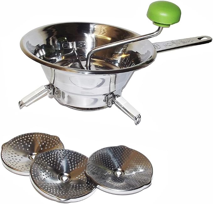 Moulin à Légumes La Bonne Graine - 24cm - Pour Purées Maison Et Soupes